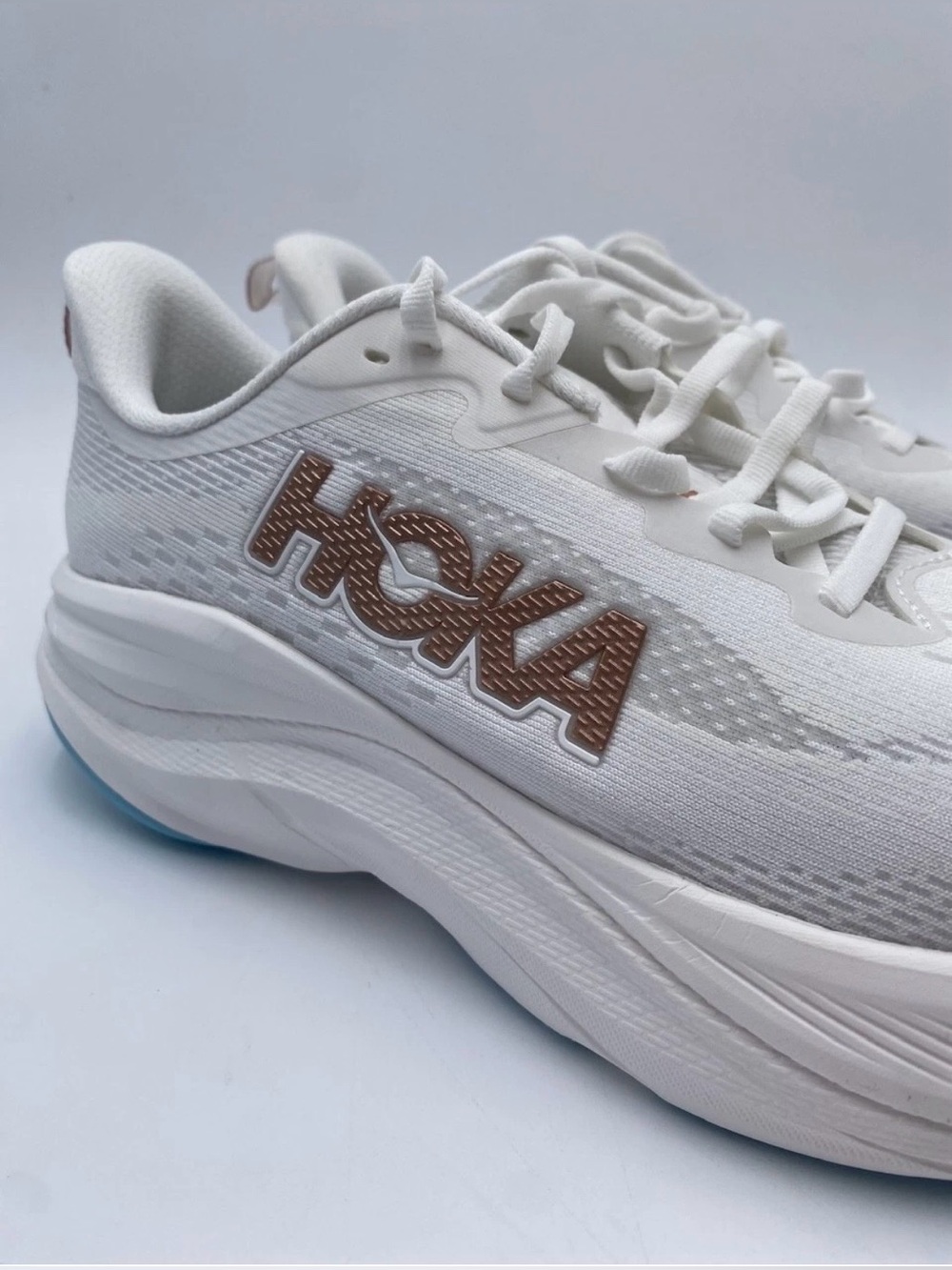 Hoka SKYFLOW Running Jogging Athletic Shoes Frost Rose Gold 1155113 FTRS 8 9 10 - Picture 4 of 10